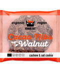 BIO Ciastko Owsiane - Kakaowiec Orzech Włoski - 50g - Kookie Cat