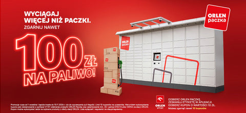 Tania wysyłka masła orzechowego — ORLEN Paczka za 4,99zł i 10 zł na paliwo