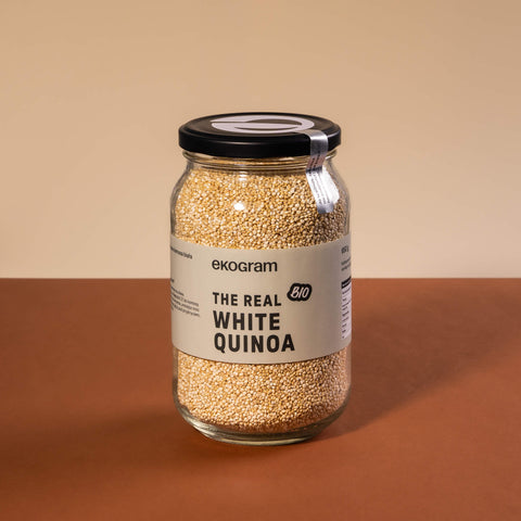 Quinoa BIO biała 650g - Szklany słoik - Ekogram