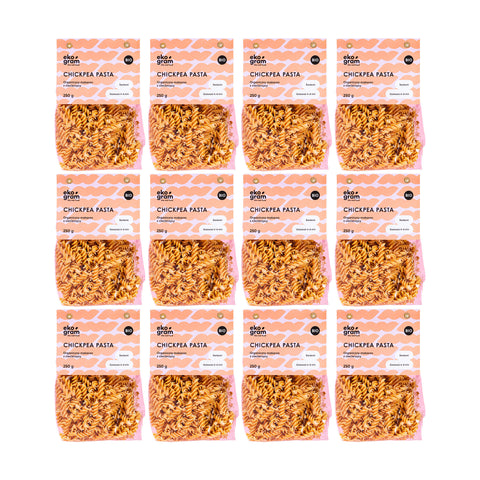 12szt. Bio makaron z ciecierzycy świderki 250g - Ekogram