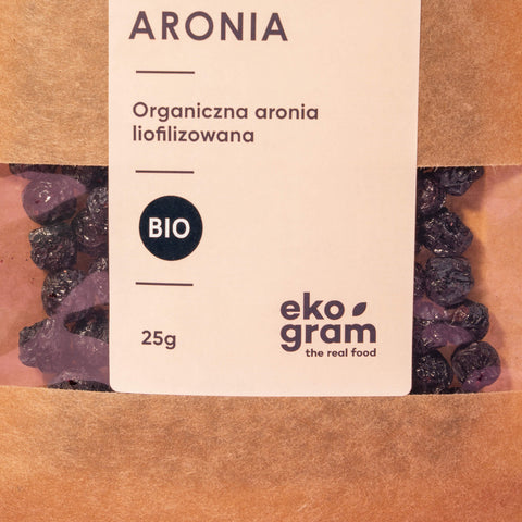 Aronia BIO - Liofilizowana - 25g - Ekogram - Makro