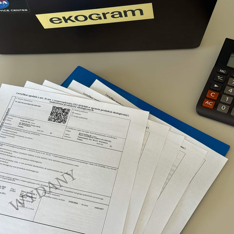 Certyfikat ekologiczny ekogram 2026/2027