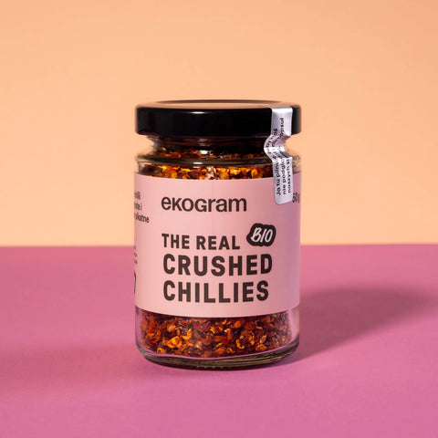 BIO Chili - Płatki Chilli - 50g - Ekologiczne - Szklany słoik - Ekogram
