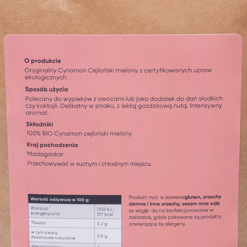 Cynamon cejloński - opis