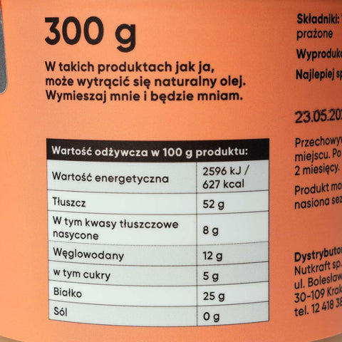 ekogram etykieta masło orzechowe