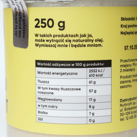 ekogram etykieta pasta kokosowa