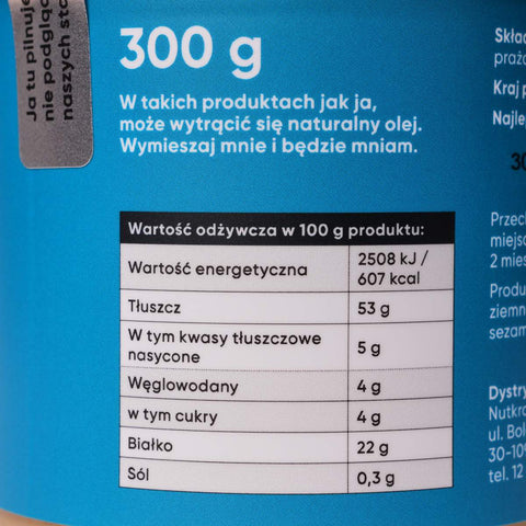 ekogram etykieta pasta migdałowa