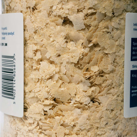 ekogram płatki drożdżowe z bliska