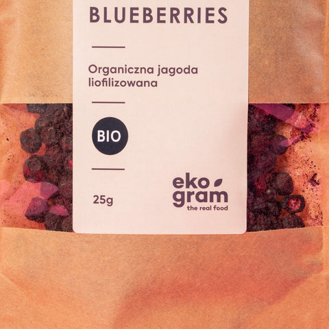 Jagoda liofilizowana BIO - 25g - Ekologiczna - Ekogram - Makro
