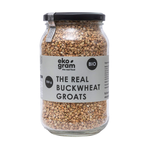 Kasza gryczana niepalona Bio - Słoik 700g - Ekogram