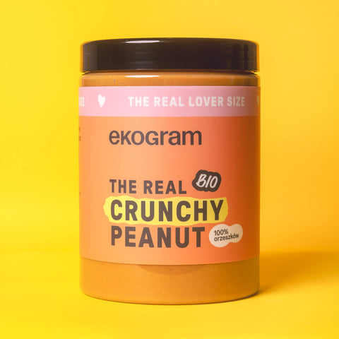 Masło orzechowe crunchy 1kg Ekogram