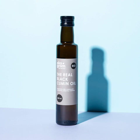 Olej z Czarnuszki BIO Tłoczony Na Zimno - Zimnotłoczony - 250ml