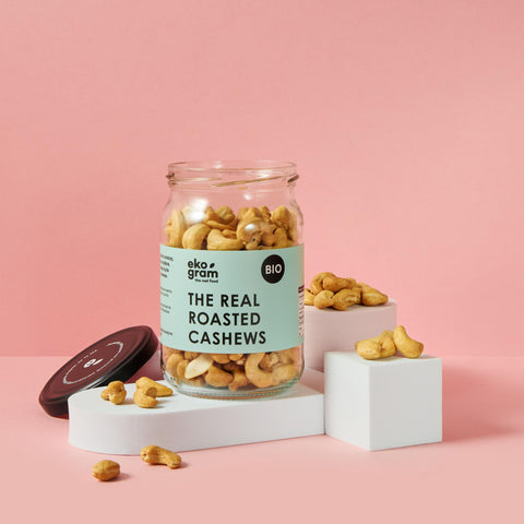 Orzechy nerkowca - nerkowce prażone bio - 300g - ekogram