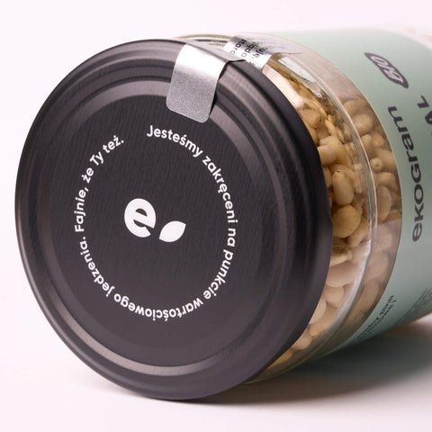 Orzechy Pine BIO 350g - wieczko słoika - Ekogram