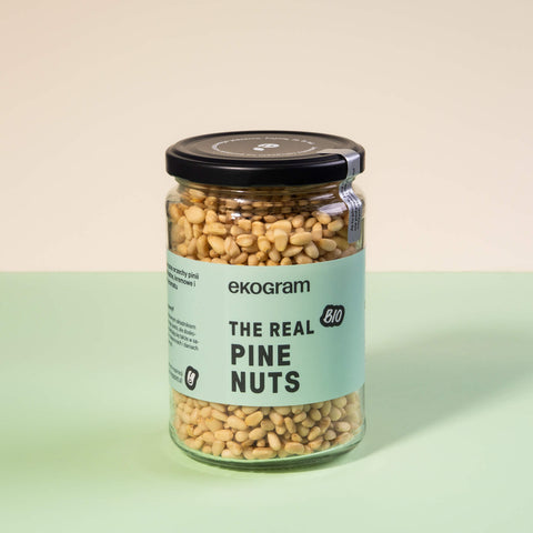 Orzeszki piniowe - 350g - słoik szklany - Ekogram
