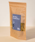 Torebka rumianku BIO Ekogram 100 g – całe koszyczki kwiatowe widoczne przez okienko