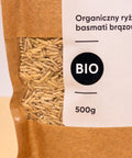BIO Ryż Basmati - Brązowy - Ziarno - BIO - 500g
