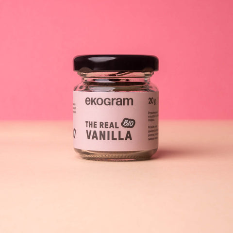 Wanilia mielona - Bourbon - BIO - 20g - W szklanym słoiku